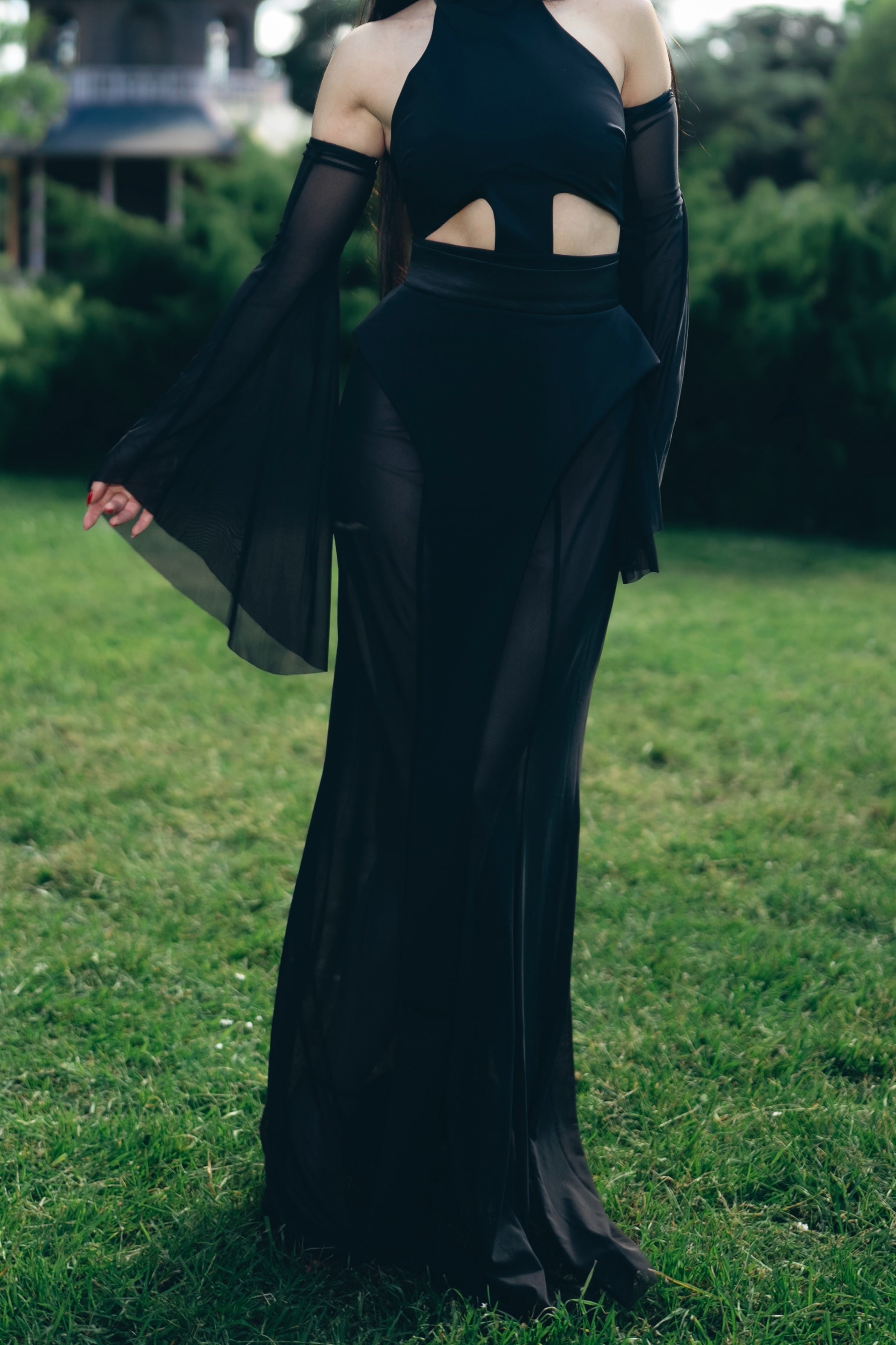 Komorebi Noir Veil Skirt