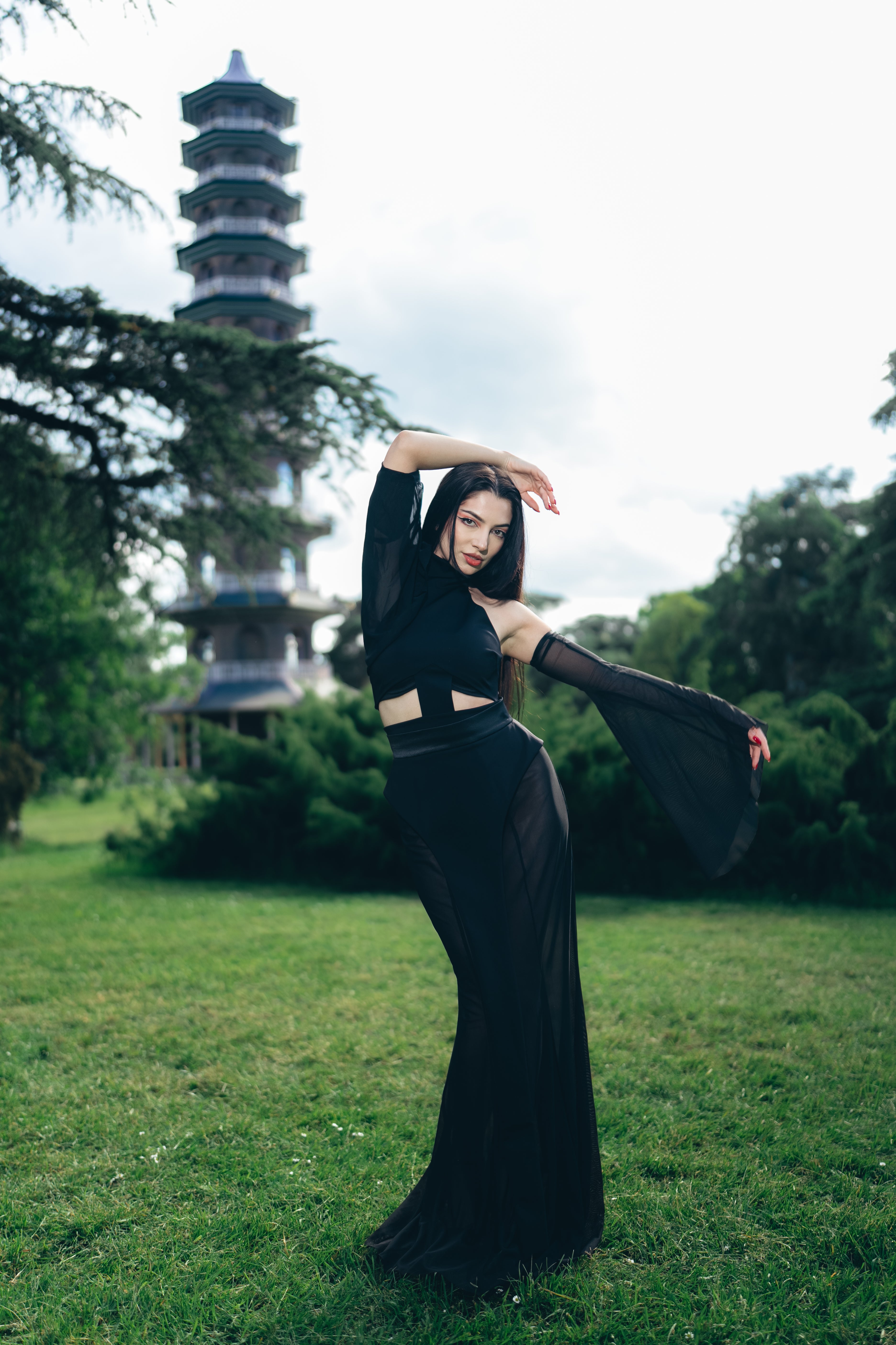 Komorebi Black Veil Skirt